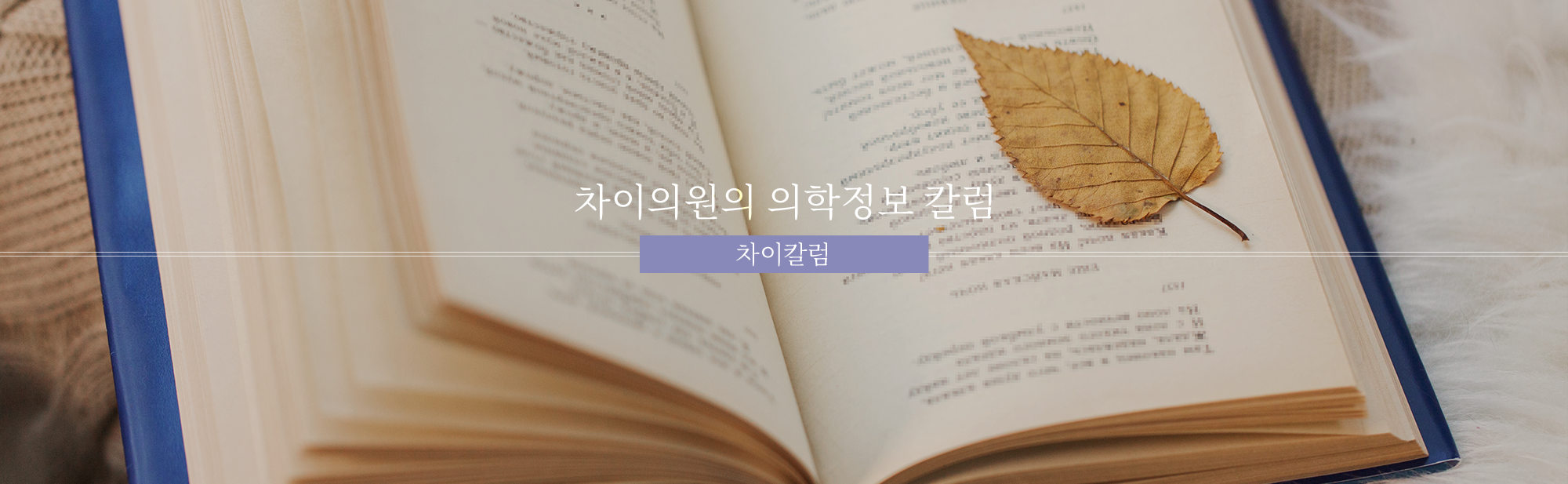 차이의원의 의학정보 칼럼